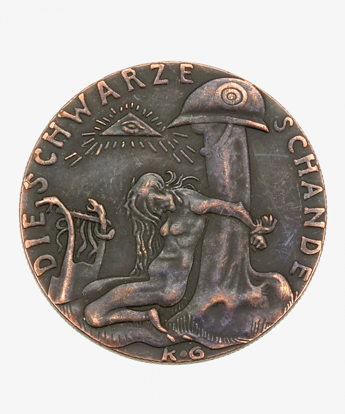 Medaille Karl Götz ,,Die Schwarze Schande" 1920